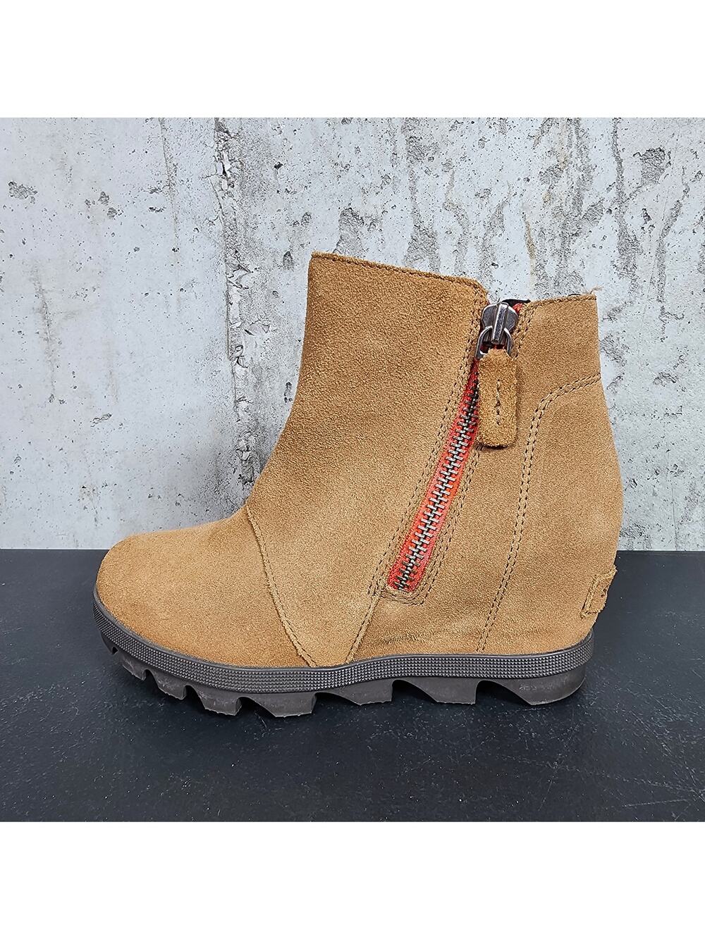 SOREL Joan of Arctic Leather Wedge Boot size us 2 uk 1 eur 33